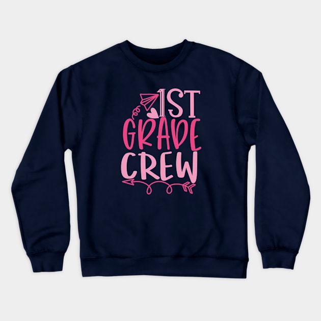 First Grade Crew Crewneck Sweatshirt by VijackStudio